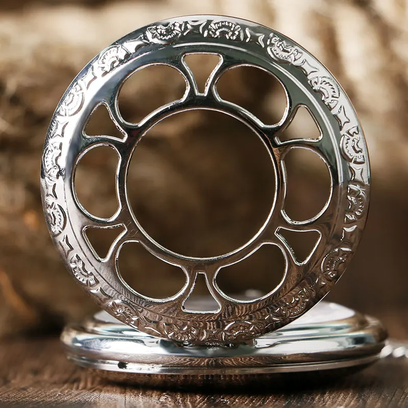 Popular Anime Black Butler Kuroshitsuji Cosplay Sebastian Ciel Luxury Silver Necklace Chain Pocket Watch Unisex Valentine Gifts 2018 (5)