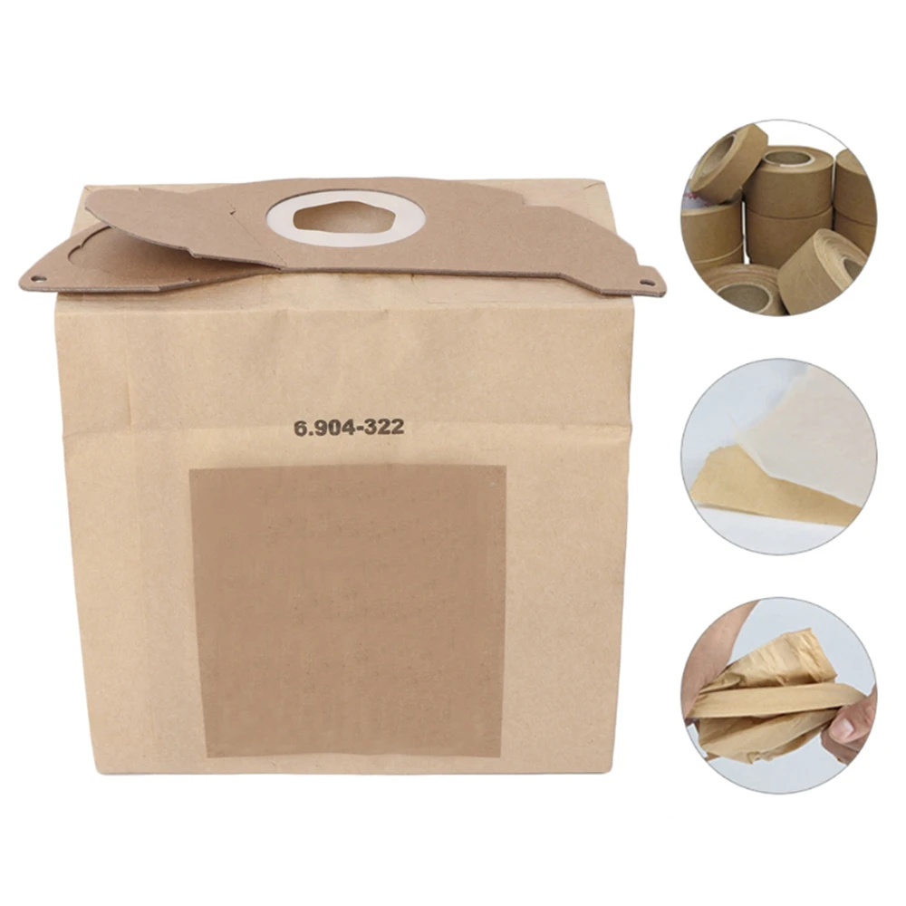Sacchetti Di Polvere Di Carta 2 Pezzi Universali Per Karcher Mv2 A2000-A2099 Wd2.250 A2004 A2054 Aspirapolvere Sacchetto Aspirapolvere