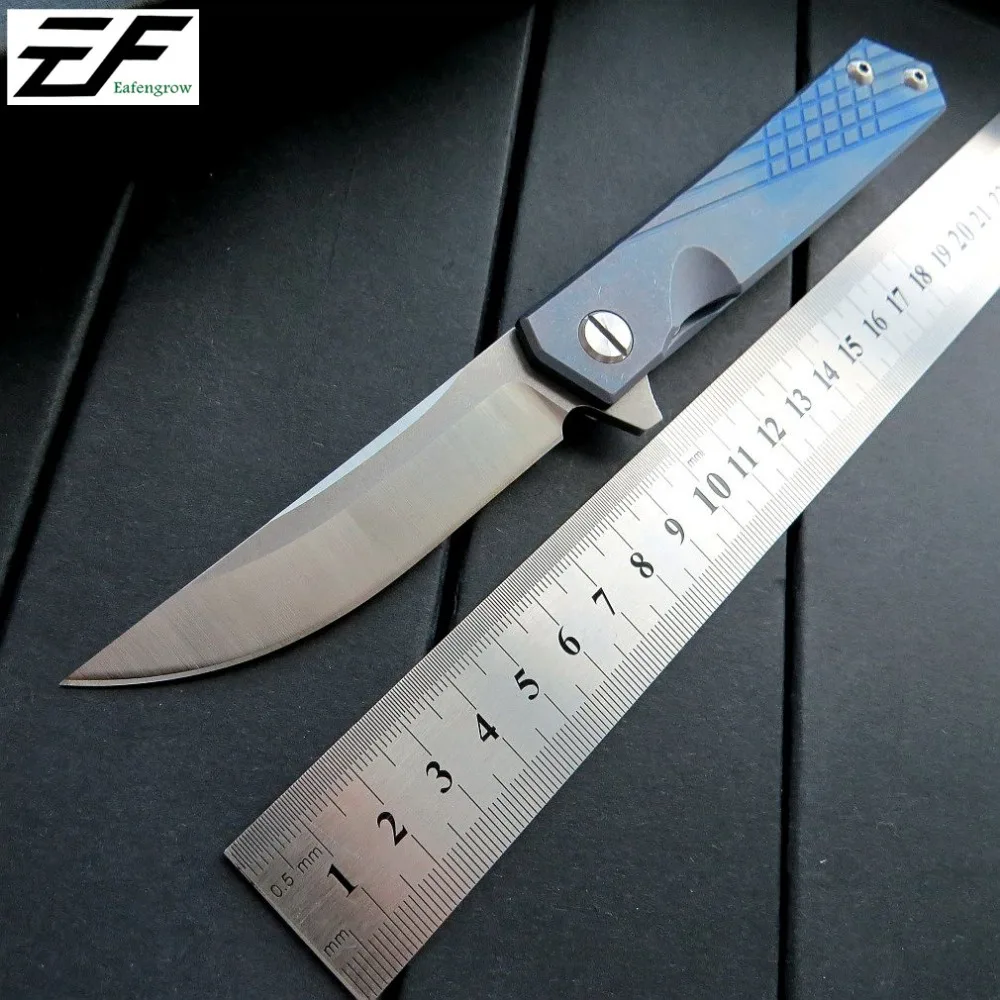 Eafengrow New Selling EF216 Folding Blade Knife D2 Steel Titanium Alloy