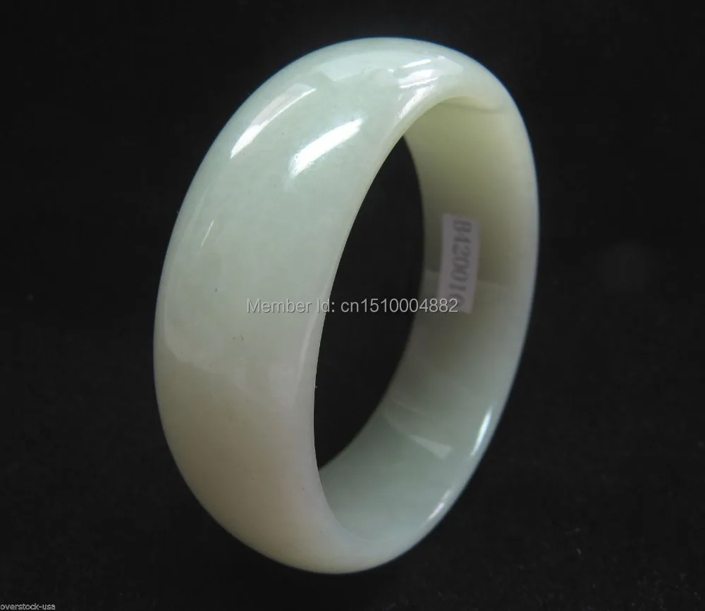 

shitou 00219 ELEGANT 100% Natural Hetian /Nephrite 20mm Jade Bangle / 55mm Diameter