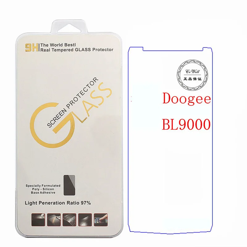 

Luxury Thin Front Phone Films For Doogee bl9000 Tempered Glass Film Screen Protector For Doogee BL9000 BL 9000