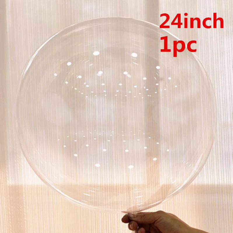 DIY Helium светящиеся воздушные шары Bobo Золотая Звезда конфетти из фольги Прозрачный воздушные шары из ПВХ Happy день рождения, детский душ Свадебная вечеринка украшения - Цвет: 24inch bobo
