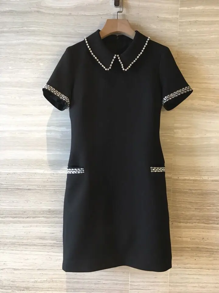 

BH04857 High quality New Fashion Women 2019 spring Dress Luxury famous Brand European Design party style dress