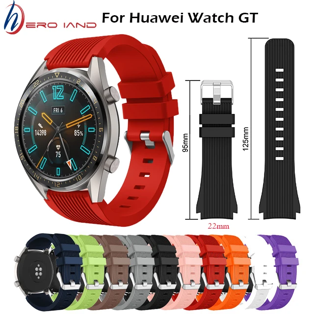 Часы Hero Iand Galaxy 46 мм ремешок для Samsung Gear S3 Frontier 22 силиконовый браслет часов Huawei Watch
