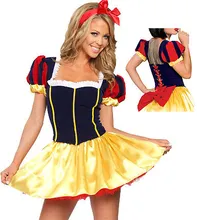 Ensen blancanieves princesa del cuento de hadas dress girl dress vestido de lujo de halloween cosplay traje de mucama juego de rol de disfraces envío gratis