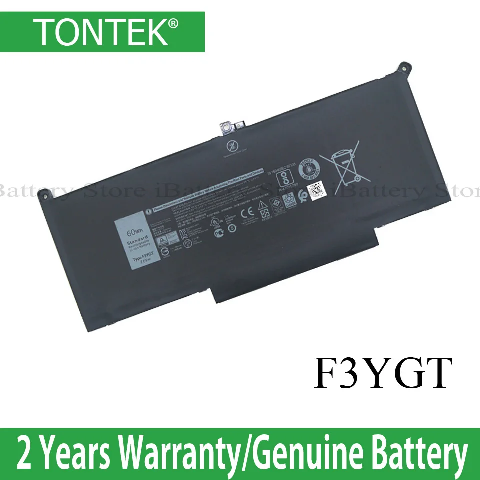 Натуральная F3YGT ноутбук Батарея для Dell Latitude 12 7000 E7280 E7290 E7380 E7390 E7480 E7490 F3YGT 2X39G 7,6 V 60WH