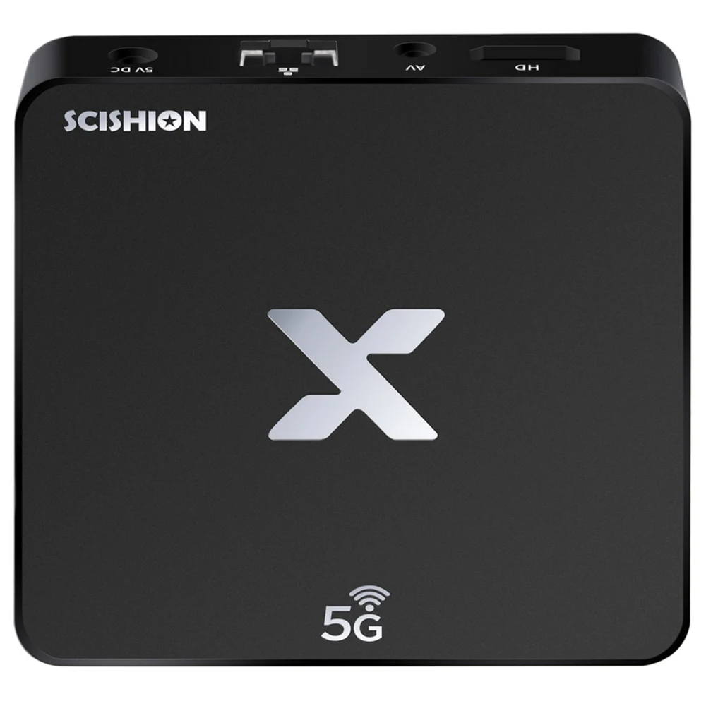 Scishion Model X 4K ТВ коробка Android 8,1 5G, Wi-Fi, RK3229 2G/16G HD 2,0 смарт-медиа-бокс 100 Мбит/с H.265 Декодер каналов кабельного телевидения PK Xiaomi коробка