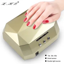 LKE New Original Nail Dryer Machine 24W White Light Profession 405+365nm LED UV Lamp For UV Gel LED Gel Nail Art Tools