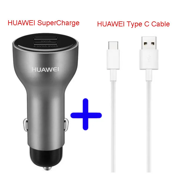 Автомобильное зарядное устройство HUAWEI SuperCharge 22,5 Вт AP38 AP38C SuperCharge для HUAWEI P30 Pro mate 20 10 9 pro P20/P10 Pro V20 5A кабель type C - Тип штекера: Huawei AP38 Silver