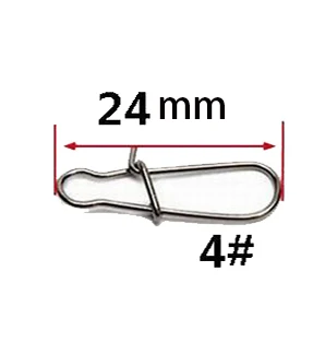 30 шт./лот Нержавеющая сталь крюк быстрая защелка Замковая вертлюгом с Рыбалка твердый кольца безопасности защелки рыболовный крючок, рыболовные снасти - Цвет: 30pcs-4