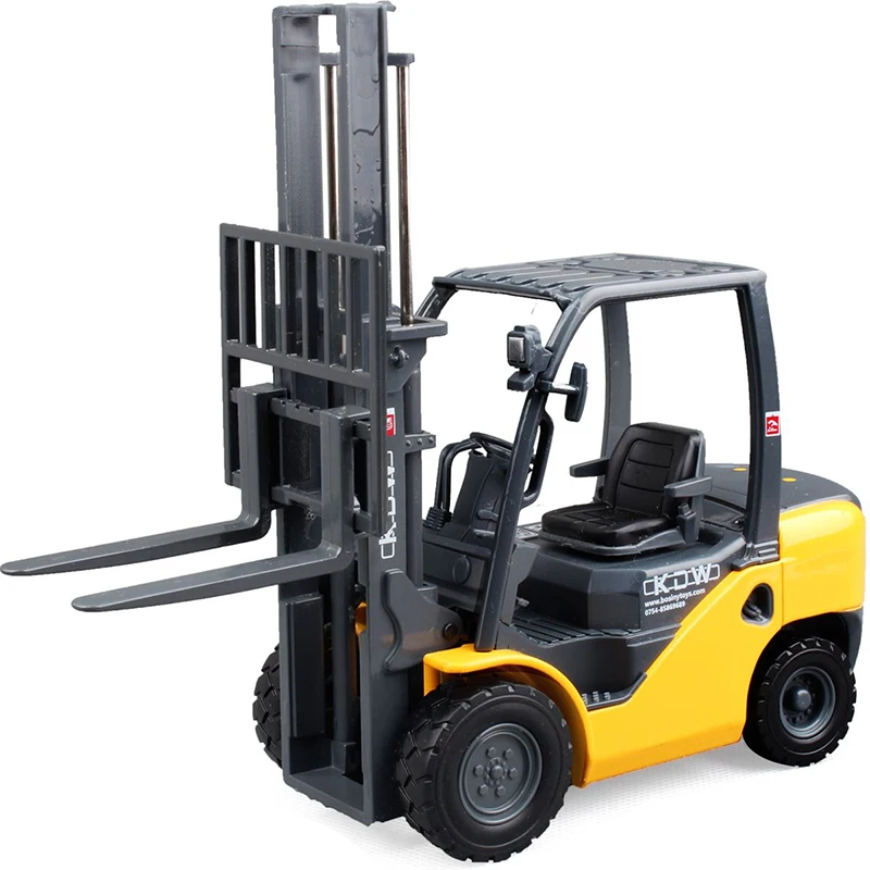 

Alloy Diecast 1:20 Forklift Diecast Model Toy Children Gifts Two-Position Mast Raises and Lowers Simulated Light Forklift Model