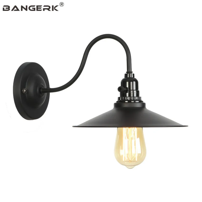 

RH Industrial Vintage Iron Wall Lamps Loft Switch E27 110V-220V LED Edison Sconce Wall Lights Bedside Home Decor Lighting