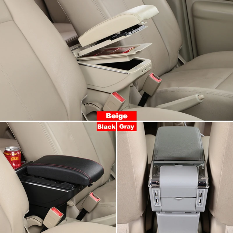 Для Chevrolet Sail 2010 2013 автомобильный подлокотник с usb зарядкой двойной слой