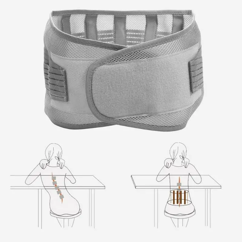 Эластичный дышащий поясничный корсет для поддержки талии ортопедическая поза поясничного отдела позвоночника снимает давление для мужчин и женщин