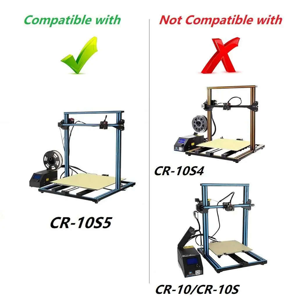 CR-10 S5 опорный стержень комплект 500 мм Размеры Creality 3D-принтеры междурамное крепление детали для модернизации Creality CR-10S5 3D-принтеры Запчасти