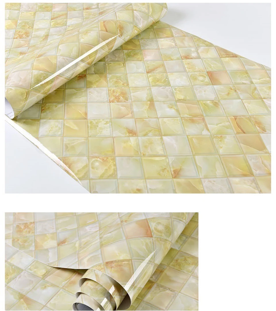 Водостойкая самоклеящаяся настенная бумага для Настенный декор ванной комнаты ПВХ Виниловая мраморная контактная бумага для кухонных столешниц
