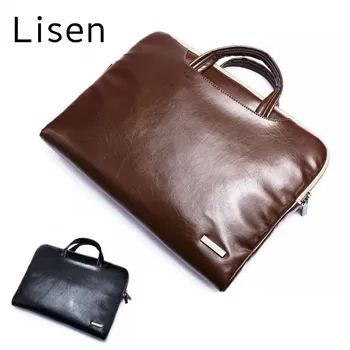 

2020 Brand Lisen PU Leather Handbag Laptop Bag 11",13",15",15.6 inch,Briefcase Portable KUMON Case For MacBook Air,Pro,Dropship