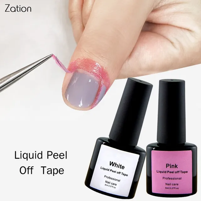 Buy ZationPink White Nail Care Cream Peel Off Liquid