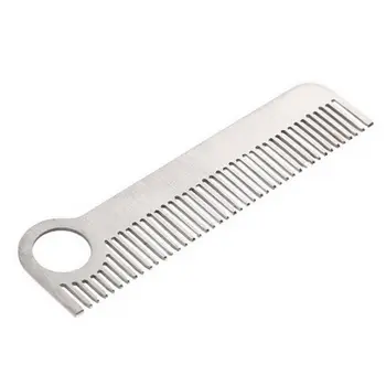 

1 Pc Stainless Steel Hair Combs EDC Gear Tactical Pocket Comb Health Care Tools for Women Men Unisex Wholesale