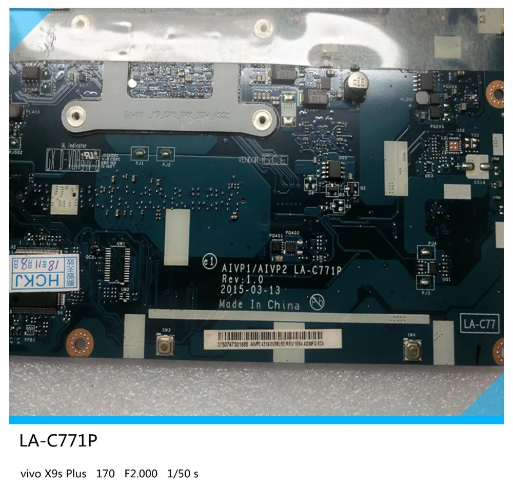 لينوفو كمبيوتر محمول اللوحة 100-15iby LA-C771p (CPU n2840 teste completo) شحن مجاني