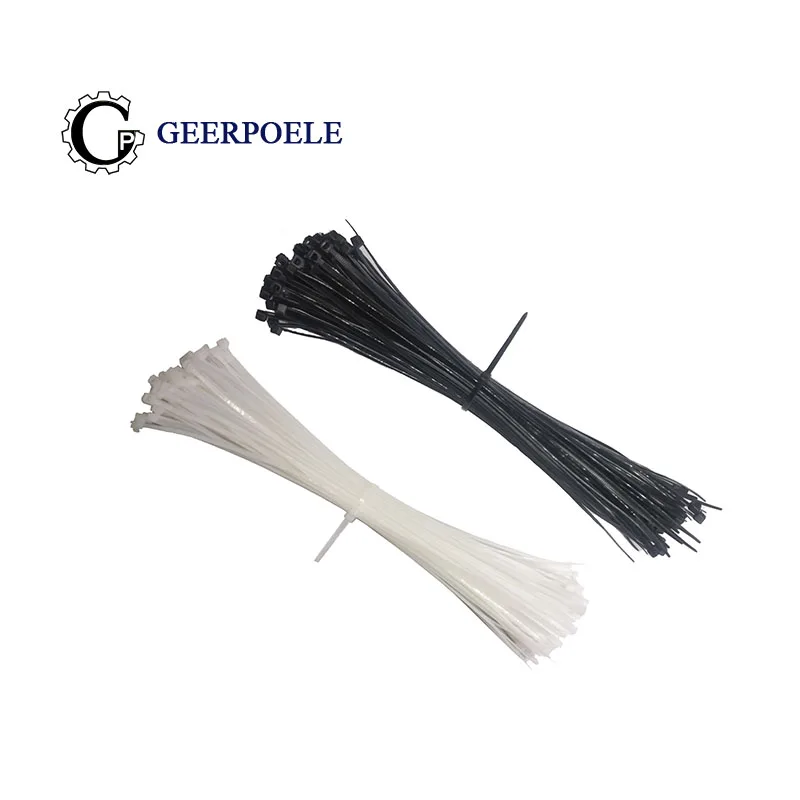 100 шт./лот 1,9*200 черно-белые соединители прочные пластиковые кабельные стяжки с самоблокирующейся нейлоновой кабельной стяжкой высокое качество
