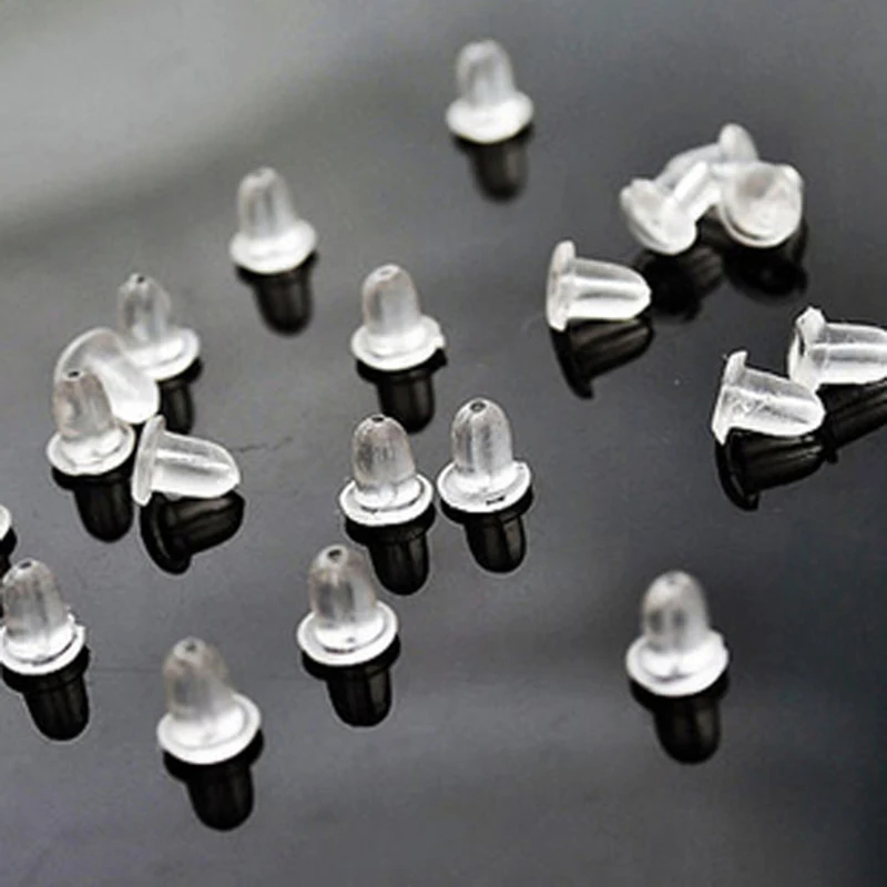 

Comparant Plastic Ear Plugging Blocked Earrings Nut Backs Bullet Stopper Jewelry Findings & Components 100 pcs/lot