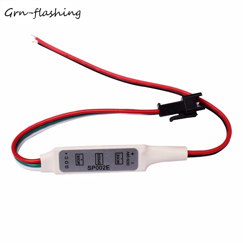 

SP002E DC5-24V Mini 3 Key RGB Controller Micro-Controller for DC5-24V Pixels Dream Color WS2811 WS2812B LED Strip lights