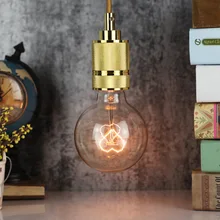 G95 сердце Форма нити Винтаж Эдисон лампы E27 220 V 24 Вт художественная лампа накаливания с вольфрамовой нитью спираль Янтарный лампа Эдисона