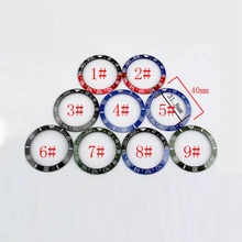 Детали часов, титановый/алюминиевый/керамический ободок подходит для SUB GMT Автоматические наручные часы, вставка для 43 мм часов