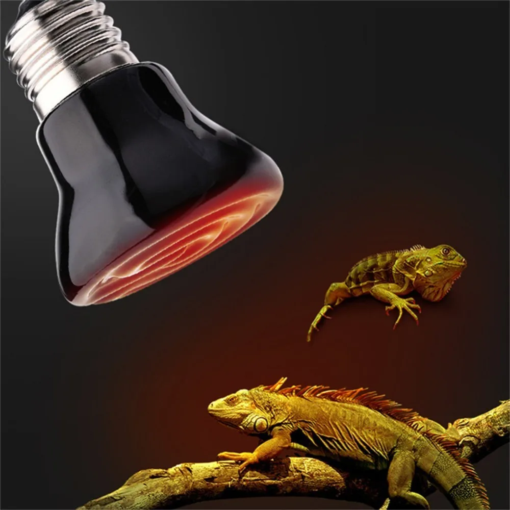110V E27 Pet нагревательная лампа черный Инфракрасный Керамика излучатель тепловая лампа Pet Brooder цыплят лампа для рептилий 25W 50W 75W 100W