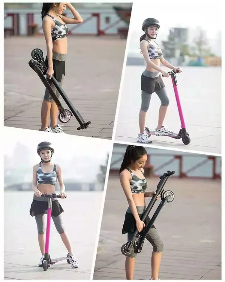 2 Wheel Foldable Electric Scooters Aluminum Alloy Scooter LG 6.6ah battery Foldable Skateboard 25kmh Hoverbaord Children Adult  (4)