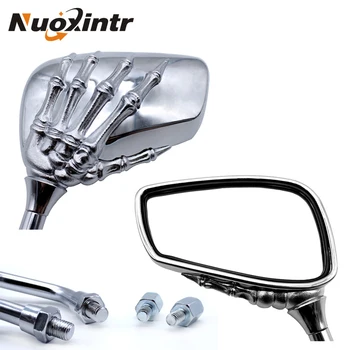 

Nuoxintr Motorcycle Mirrors Skeleton For Harley Suzuki Kawasaki Honda Kymco Vespa SYM BMW Buell Aprilia Triumph Ducati KTM