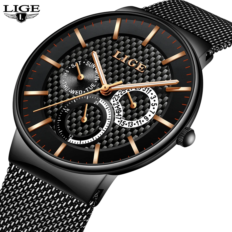 

Reloj Hombre 2018 LIGE Fashion Chronograph Sport Mens Watches Top Brand Luxury Military Quartz Watch Clock Man Relogio Masculino
