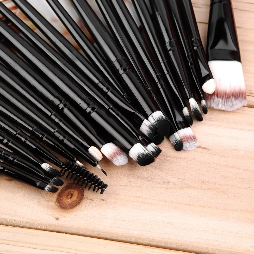 

Black Makeup Brushes Set Pro Powder Foundation Eyeshadow Eyeliner Lip Blush Cosmetic Beauty Make up Brush