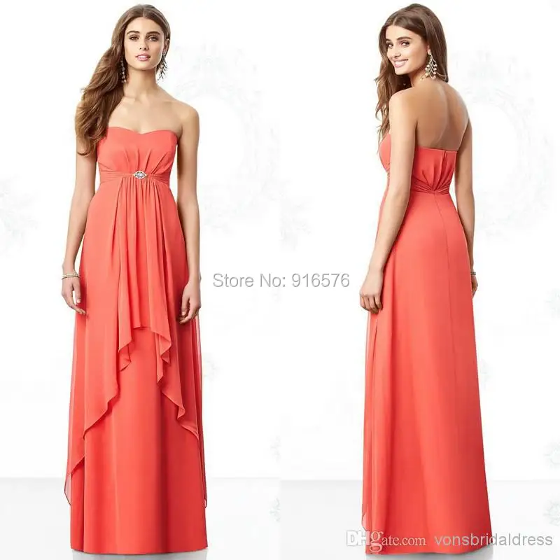 Maternity Coral Bridesmaid Dresses Cheap Modest Chiffon Formal Dress Strapless Maid Of Honor Maternity Coral Bridesmaid Dresses Cheap Modest Chiffon Formal Dress Strapless Maid Of Honor