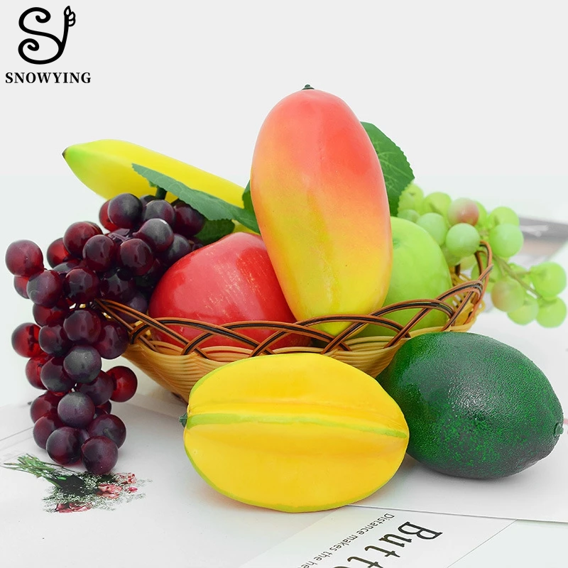

Artificial Fruit Foam Fake Fruits Table Decor Shop Home Decoration Children's Educational Learning Tool Photography Props