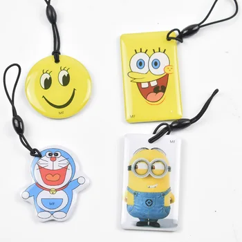 

4 pcs/lot UID Cards Changeable Tags Block 0 Writable 13.56mhz Cartoon RFID Rewritable Proximity Smart Card Copy Clone