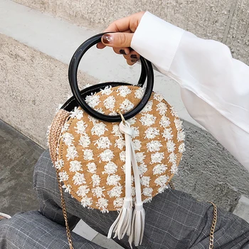 

The new Korean version of the slant chain chain carrying a single shoulder small round wave