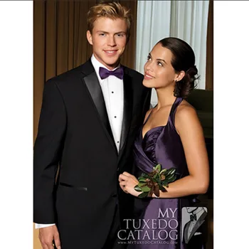 

singers and stage performance jackets shiny collar groom wedding tuxedo black two button