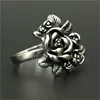 1pc New Arrival Rose Flower Ring 316L Stainless Steel Man Boy Fashion Cool Design Lover Rose Ring 3