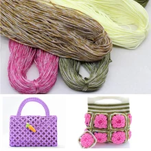 Colorido diy rosca de tricô para sacos chapéu sapatos prático artesanato linha de tecelagem vestuário cachecol artesanal decoração cordões