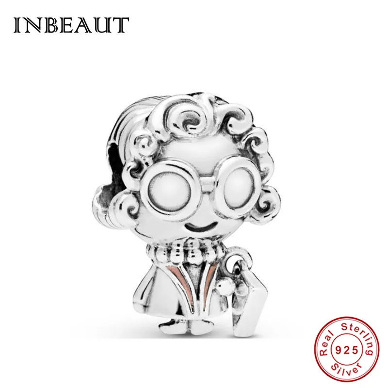 

fit Pandora Bracelet Silver 925 Original Cute Glasses&Handbag Grandma Beads S925 Trendy Grandmother Charms for Jewelry Making