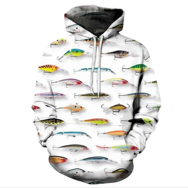 Стиль 3D рыбий узор толстовки для рыбалки осень зима Спорт на открытом воздухе Мужская Женская одежда для рыбалки размера плюс 6XL-S - Цвет: Зеленый