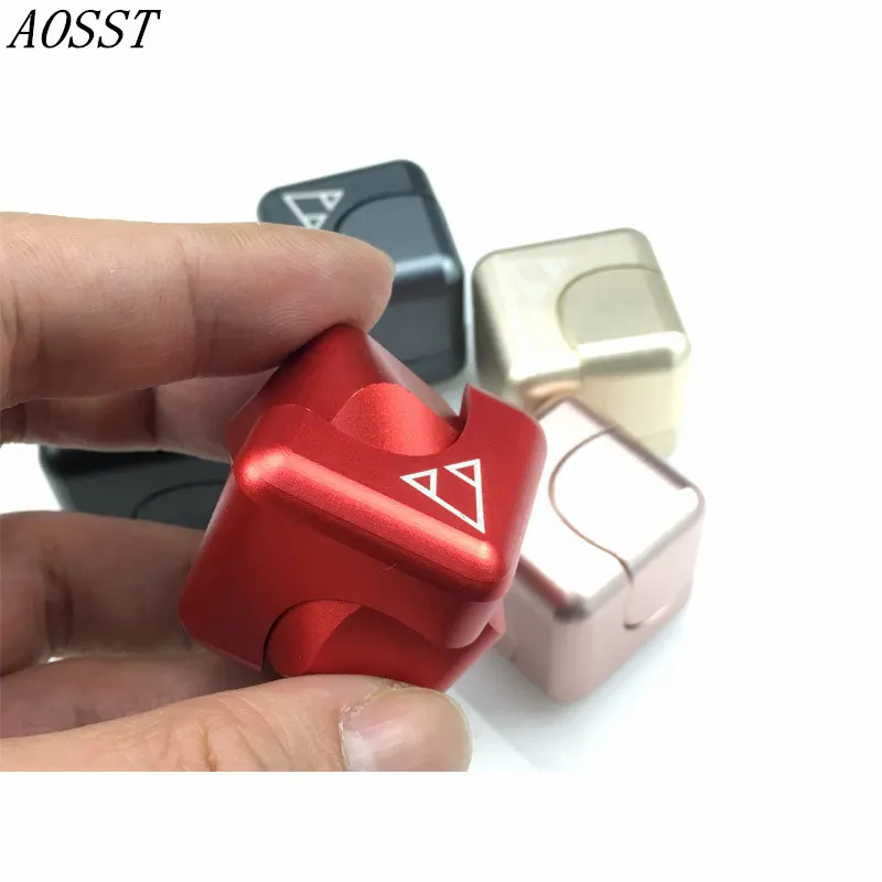 

(AOSST) NEW EDC Magic Cube Metal Multicolor Fidget Spinner Hand Spinner Finger Spinner Stress Wheel Fidget Toy