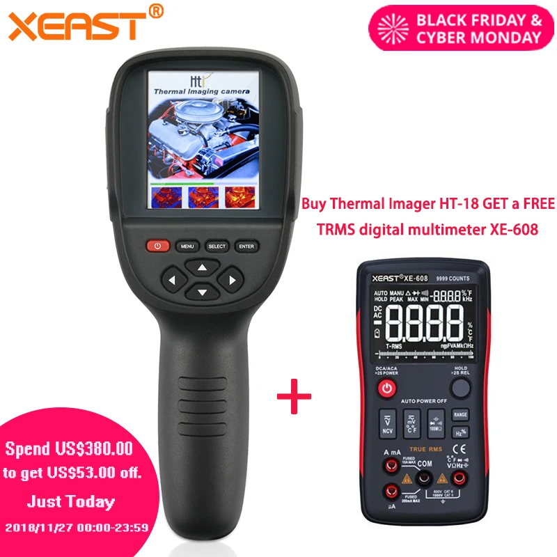 

BUY ONE GET ONE from Moscow Warehouse HT-18 Thermal Imager HT18 Infrared Thermal Imaging Camera and New Hot sales XE-26/XE-27