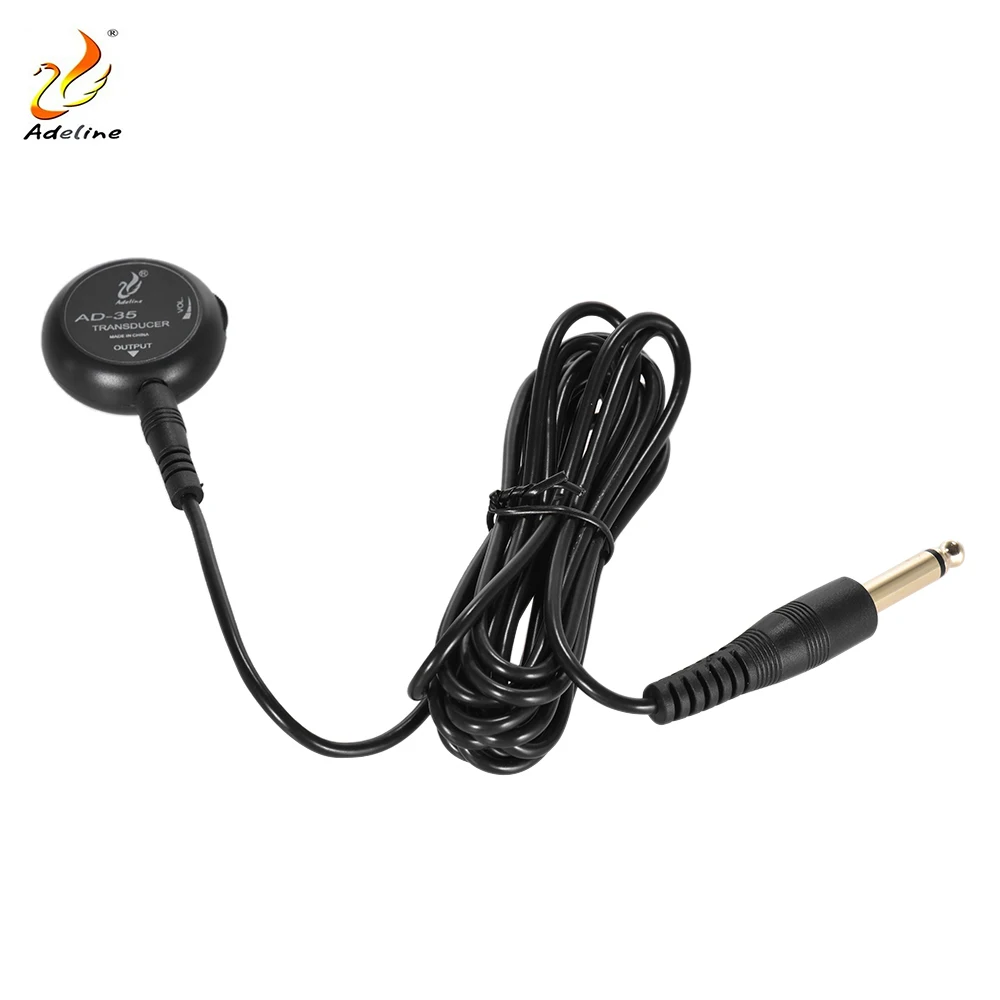 

Adeline AD-35 Mini Piezo Pickup Contact Microphone Transducer with 3 Meters Cable for Acoustic Classical Folk Guitar