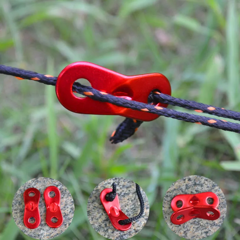 

Aluminium adjustable buckle fit for diameter under 5 mm guide ropes