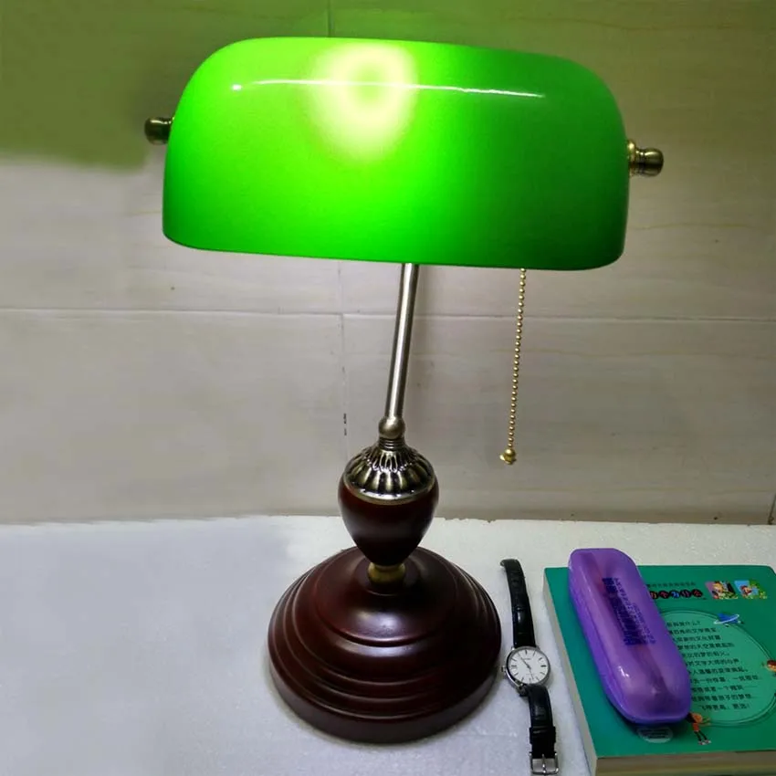 Us 84 64 8 Off American Country Nostalgic Retro Table Lamp Red Wood Base Green Gl Lampshade Clical Solid Desk Bedside Lamps In Led Us 84 64 8 Off American Country Nostalgic Retro Table Lamp Red Wood Base Green Gl Lampshade Clical Solid Desk Bedside Lamps In Led