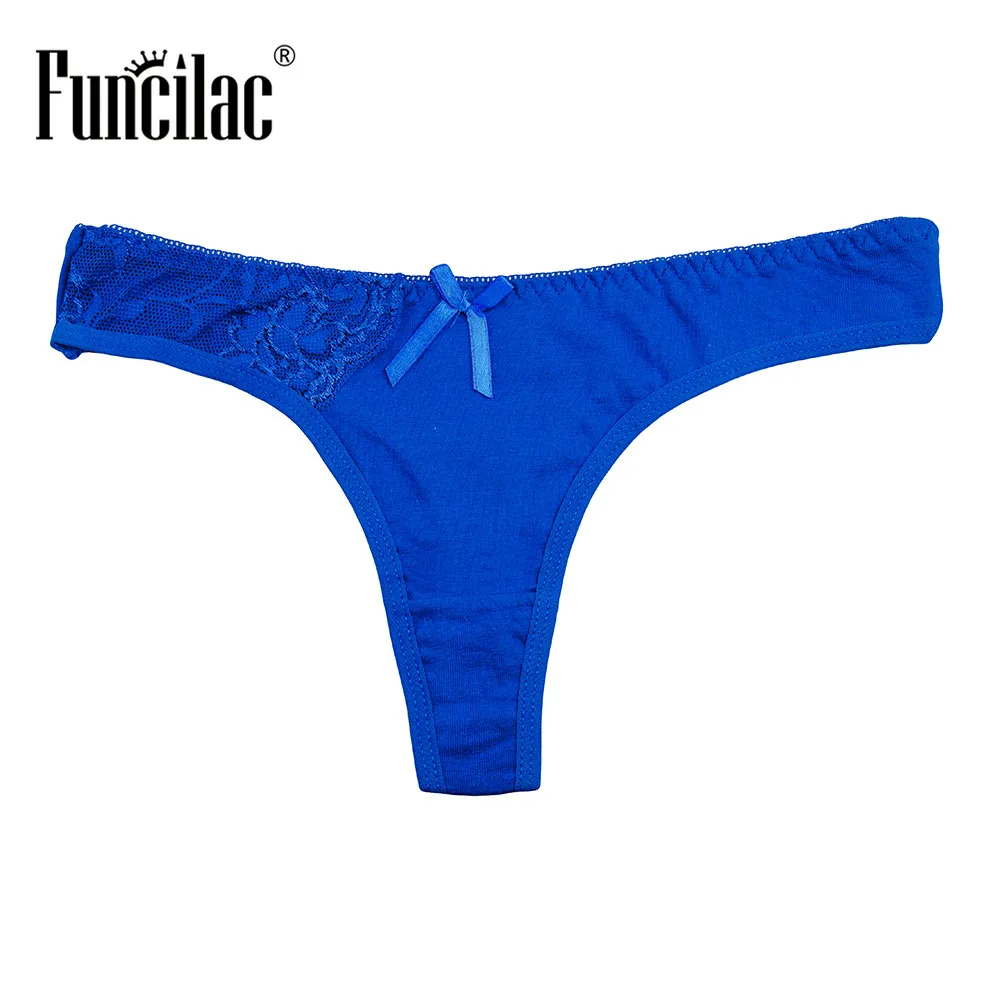 FUNCILAC сексуальные женские стринги и G хлопковые трусики микро Танга кулоты нижнее