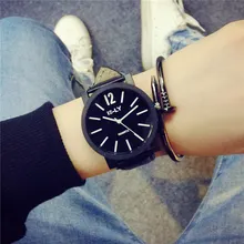 Reloj Hombre 2017 Ladies Males Unisex Watches High Model Luxurious Black Watch Males Leather-based Trend WristWatch Informal Quartz Watches